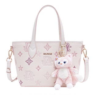 Daphne/达芙妮甜美百搭单肩包可爱通勤斜挎包女士手拎包25046