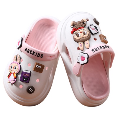 Abckids拉布布儿童洞洞鞋labubu
