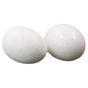 鹅卵石蛋天然原石鸡蛋手球摆件健身把玩玉保健仿真球老人鹅蛋石头