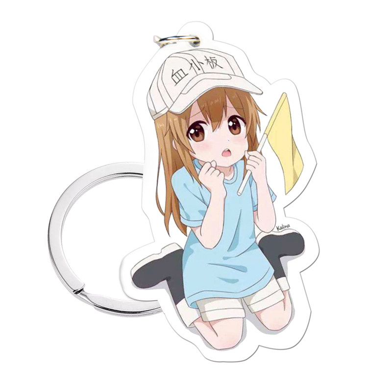 亚克力钥匙扣定制卡通动漫个性情侣照片女创意钥匙链挂件立牌定做