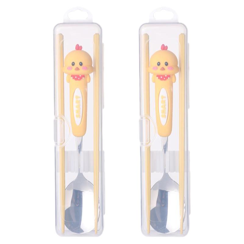 儿童餐具盒小巧便携筷子勺子套