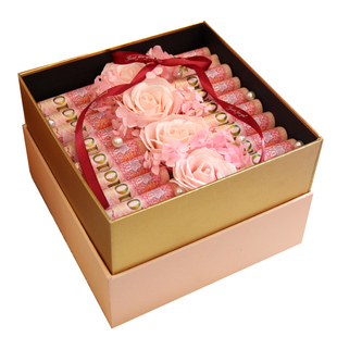 diy现金有钱花礼盒包装盒乔迁红包花盒惊喜礼物盒生日高级礼品盒