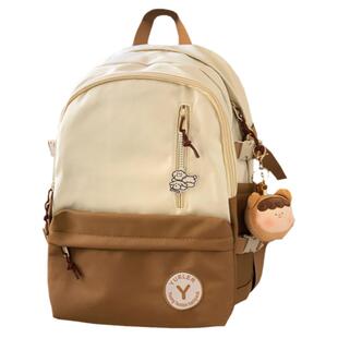 日系ins简约书包女 初中生高中学生双肩包大容量电脑旅行背包男潮