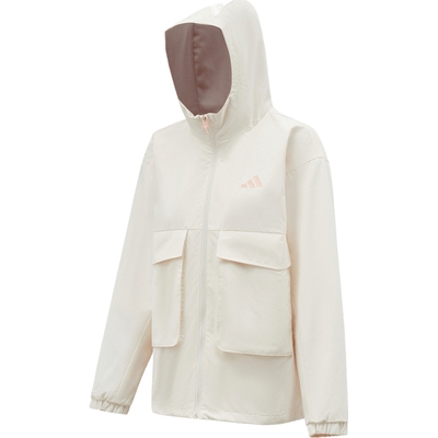 滔搏adidas阿迪达斯儿童大口袋连帽运动休闲健身夹克外套KG5945