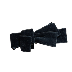 韩系丝绒蝴蝶结香蕉夹大发量女后脑勺抓夹大号马尾夹竖夹发卡头饰