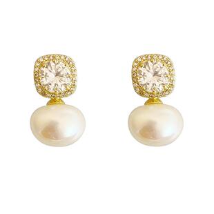 【自营】daisy beauty果泡法式复古珍珠耳钉新款高级感轻奢耳饰