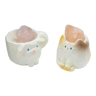 动物PAL水晶盲盒猫猫工位桌面摆件装饰情人节礼物治愈系小礼品女