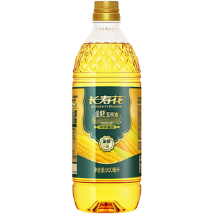 长寿花金胚玉米油烘焙专用蛋糕900ml食用油小瓶非转基因压榨家用