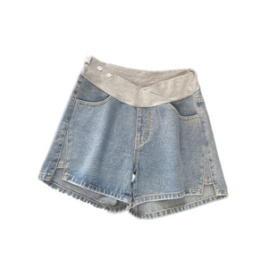 孕妇裤子夏季外穿低腰牛仔短裤2026新款孕妇休闲裤夏装怀孕热裤夏