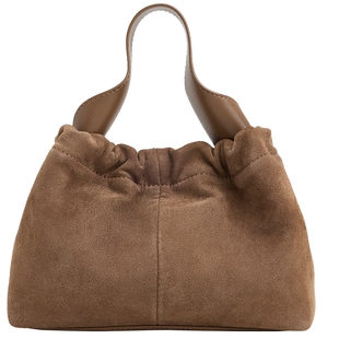 CHARLES&KEITH25冬新款CK2-10151320-3复古简约手提水桶包云朵包