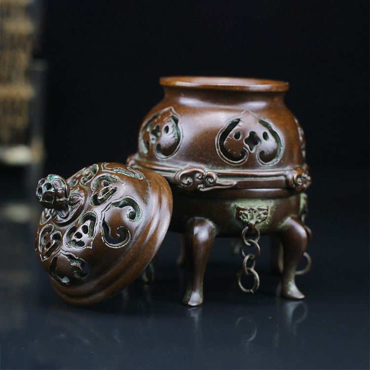 曲禅香炉黄铜帝王炉仿古镂空五足香薰炉家用沉香檀香炉厂家直销,家居饰品,香薰炉,淘宝优惠券,粉丝福利购,淘宝优惠卷