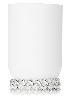 昆庭花瓶瓷器镀银底座