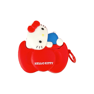 适用oppoencofree4保护壳oppo enco x3耳机套oppofree2蓝牙耳机软壳萌系红色少女心Air4pro红色全包防摔包盒