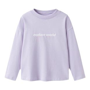 巴拉巴拉儿童长袖t恤女童纯棉打底衫儿童上衣2025秋装新款童装潮