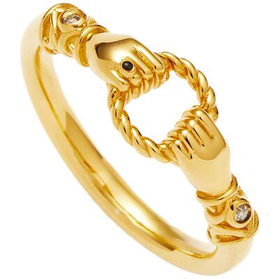 Missoma手拉手复古戒指轻奢气质