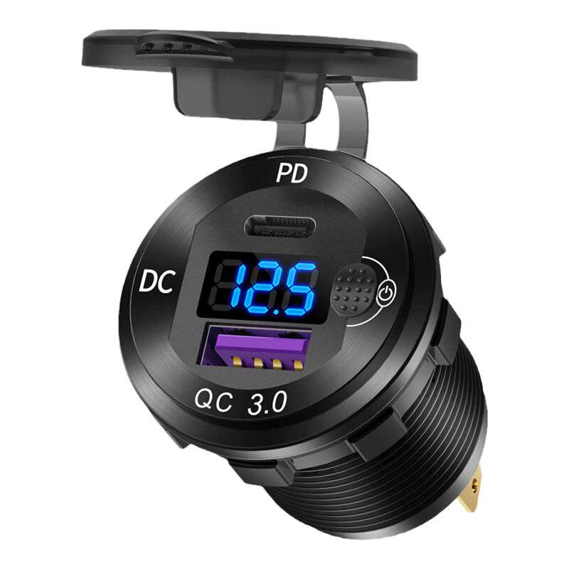 车载改装充电器金属外壳QC3.0USB