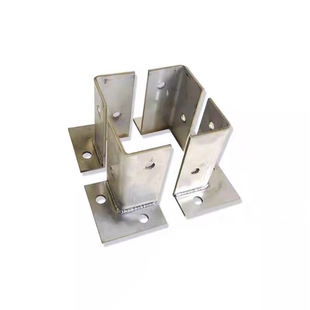 不锈钢防腐木固定件底座角码方管固定连接件立柱底座地脚固定底座