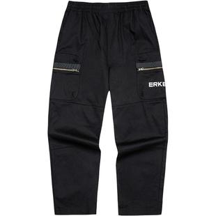 鸿星尔克运动裤秋季男士工装裤复古潮流休闲九分裤直筒长裤子男裤