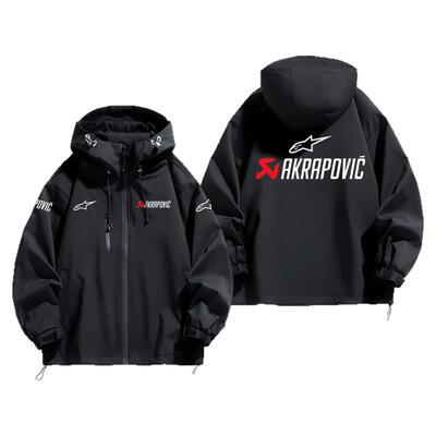 连帽秋冬新款宽松防风冲锋衣