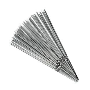 304不锈钢烧烤签子加厚加粗扁签羊肉串钢针铁签烤串烤肉签子用具z