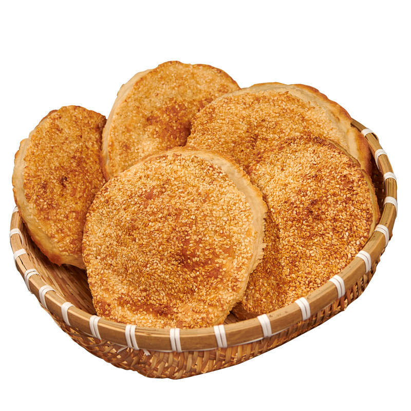 山东菏泽吊炉烧饼纯手工制作芝麻大烧饼正宗土特产淄博面食锅盔