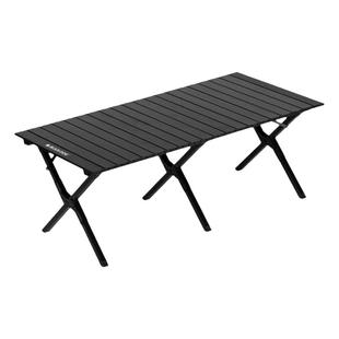 BLACKDOG黑狗露营桌椅户外露营野炊全套装铝合金便携式折叠蛋卷桌