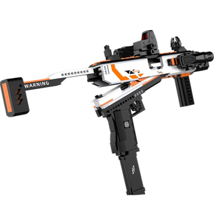 天积积木枪可发射子弹格洛克高难度拼装玩具手枪儿童男孩益智礼物