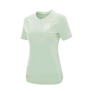 轻功呼吸方格透气速干抑菌短袖QINKUNG马拉松运动训练跑步T恤女款