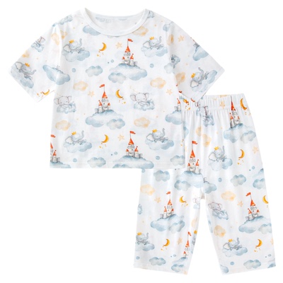 [100%棉]嘟嘟家男童套装儿童睡衣