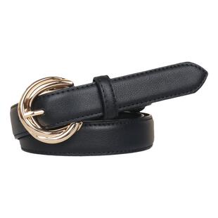 黑色皮带女款真皮配牛仔裤轻奢学生2025新款夏季腰带软牛皮裤带女