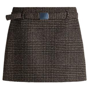 HM冬季女装配腰带迷你半身裙1301483