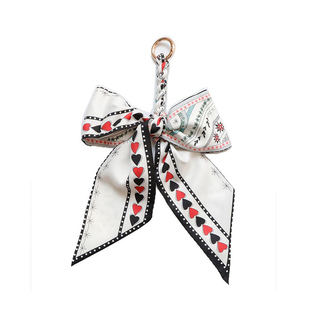 适用菜篮子包2025新款包包挂件夏季丝巾蝴蝶结包包配饰挂件高级感