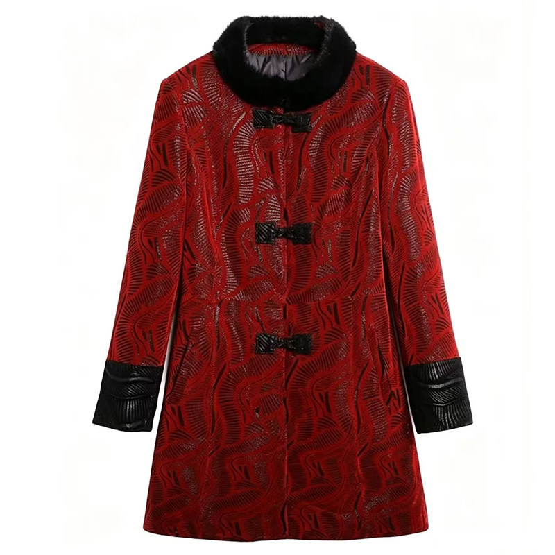清仓特价真皮羽绒服外套妈妈装