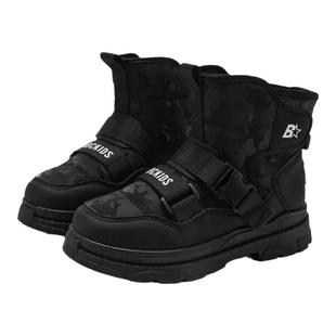 ABCkids童鞋冬季男女童雪地靴加绒保暖户外儿童棉鞋男孩工装棉靴