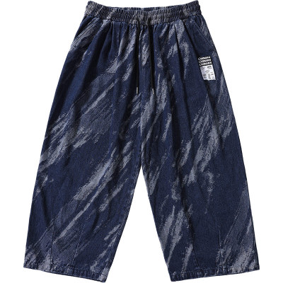 GENANX闪电潮牌直筒牛仔裤