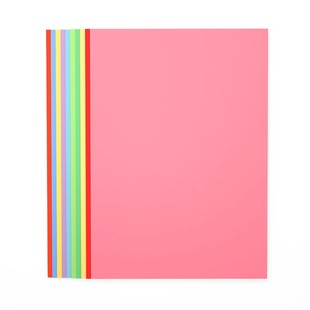 a4彩色打印复印纸办公用纸复印纸100张粉色大红色彩色学生DIY益智手工折纸白色纸折纸加厚彩打纸混色a4纸红纸