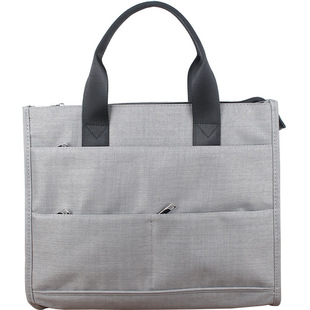 教师上课男女士款商务a4文件手提公文包通勤会议多分层电脑袋定制