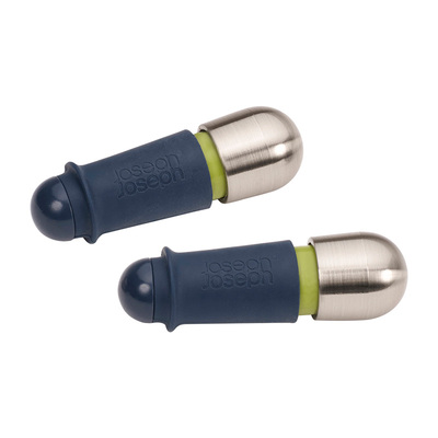 英国JosephJoseph扭锁式红酒瓶塞密封防漏创意葡萄酒塞2件套20110