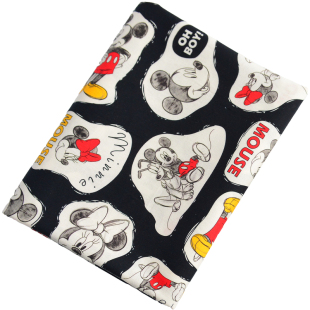 布料纯棉印花卡通动物棉布手工DIY衣服包包口金全棉面料米奇老鼠