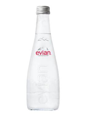 法国原瓶原装进口evian依云饮用天然矿泉水高端玻璃瓶330ml