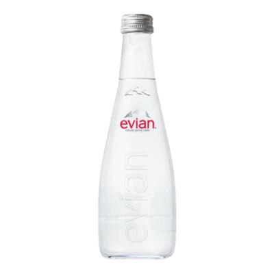法国原瓶原装进口evian依云饮用天然矿泉水高端玻璃瓶330ml
