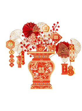 故宫淘宝喜结良缘仿真花