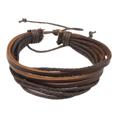 情侣手链韩版一对潮流手工编织