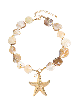 海岛度假风贝壳海星项链