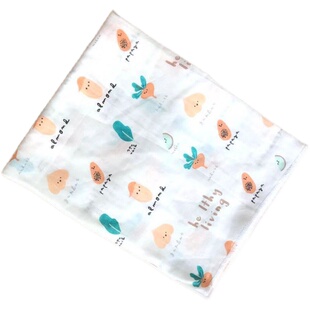 婴儿单层纱布浴巾宝宝包单薄款一层纯棉纱布巾长条长方形大尺寸