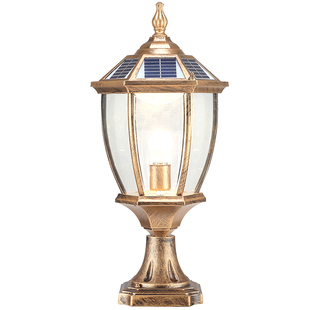 欧式围墙灯太阳能户外防水庭院led灯室外门口柱子墙头露台柱头灯