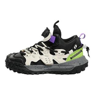 HANGTEN欢腾童鞋儿童皮面防水运动鞋男童女童老爹鞋中大童跑步鞋