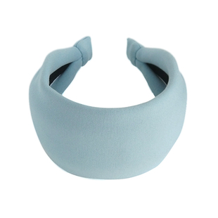 暮加宽厚款 雾霾蓝发箍纯棉宽边头箍 布艺发饰显脸小清新优雅饰品