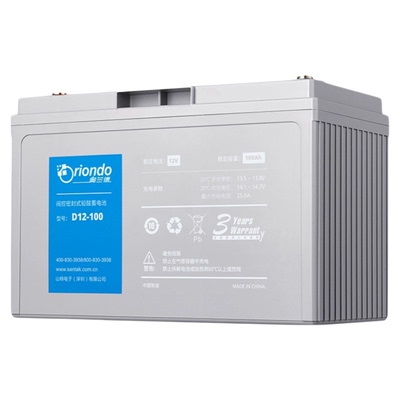 山特奥兰德蓄电池12V100AH D12-100铅酸免维护UPS电源太阳能消防