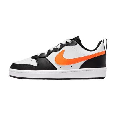 耐克/Nike Court Borough Low 黑白橙休闲百搭女子板鞋BQ5448-115